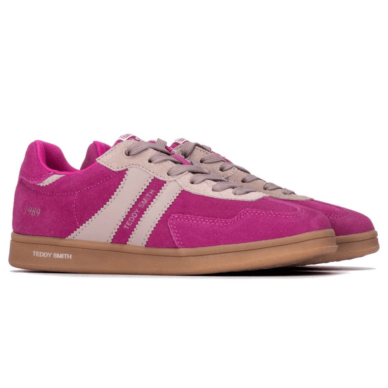 Womens Teddy Smith 120519 Gumsole Trainers - Fuchsia