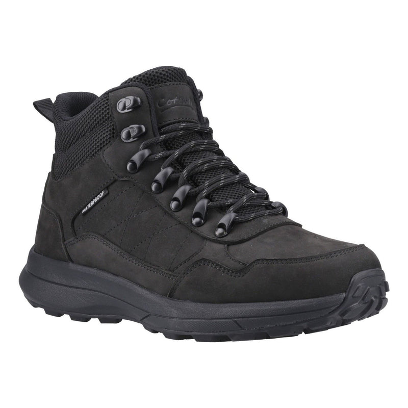 Mens Cotswold Oddington Nubuck Hiking Boots - Black
