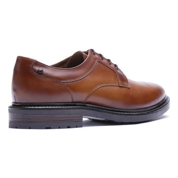 Mens Base London Carter Derby Formal Lace-up Shoe - Waxy Tan