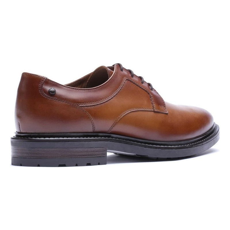Mens Base London Carter Derby Formal Lace-up Shoe - Waxy Tan
