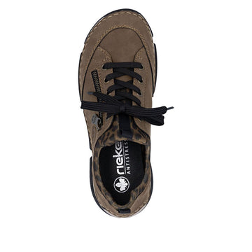 Womens Rieker 45973 Wood Trainers - Wood