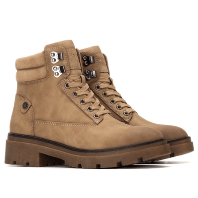 Womens Refresh 173187 Camel Padded Cuff Ankle Boots - Camel