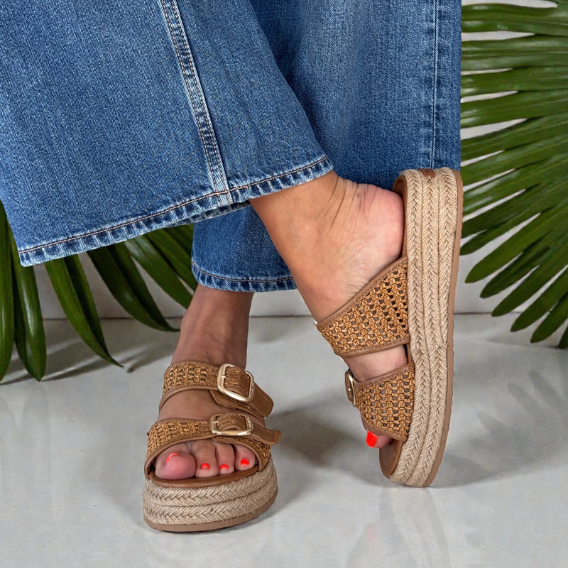 Womens Tamaris 27221 Cognac Sandals - Cognac