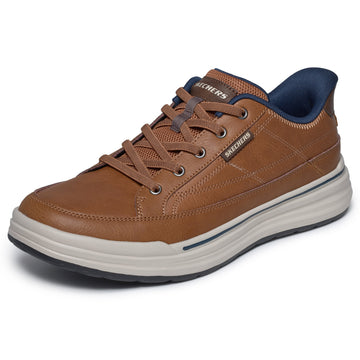 Mens Skechers 211234 Casual Slip-In Sterling Shoe - Luggage