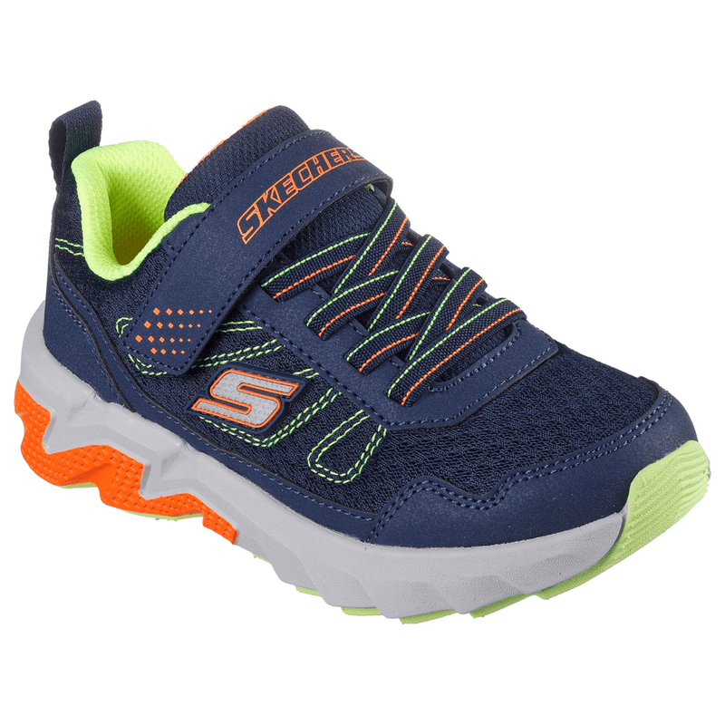 Boys Skechers Elite Sport Velcro Trainers - Navy