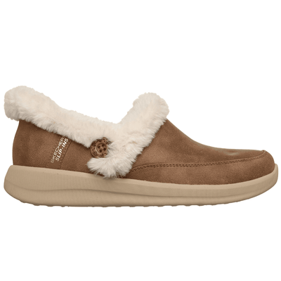 Womens Skechers Cosy Escape Slip-ins Slippers - Chestnut