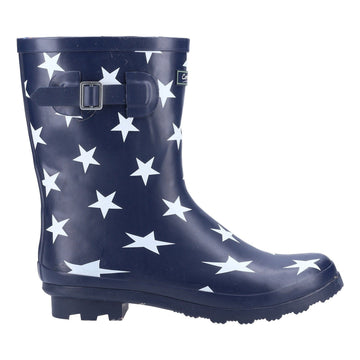 Womens Cotswold Badminton Star Waterproof Wellingtons - Star