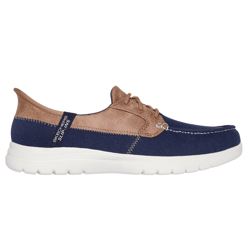Womens Skechers Slip-ins On the Go Boat Shoes - Navy