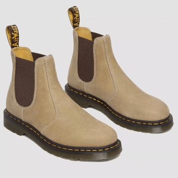 Mens Dr Martens 2976 Tumbled Nubuck Leather Chelsea Boots - Savannah Tan