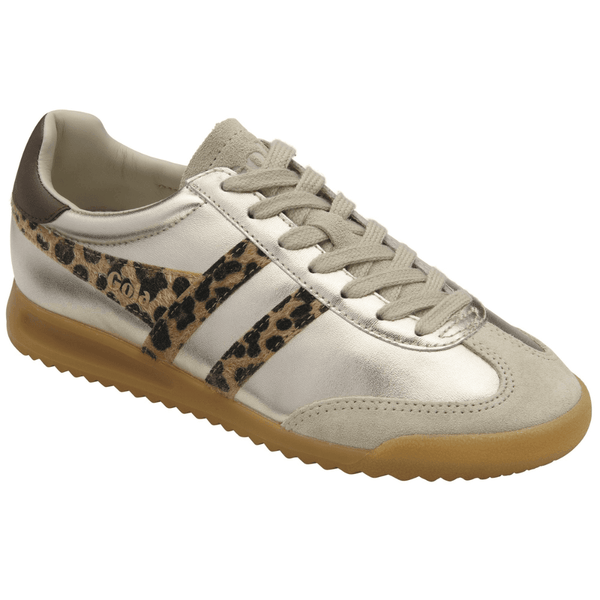 Womens Gola Torpedo Glimmer Safari Trainers - Gold