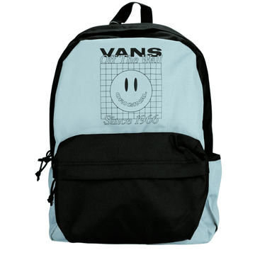 Vans Street Sport Realm Backpack in Blue and Black Logo - Blue and Black