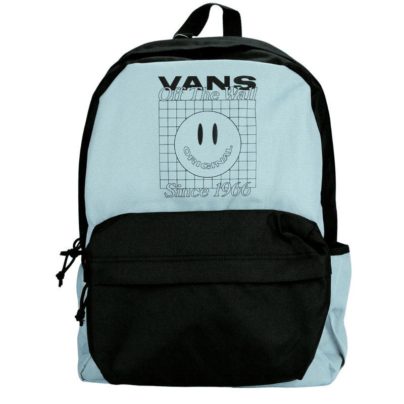Vans Street Sport Realm Backpack in Blue and Black Logo - Blue and Black