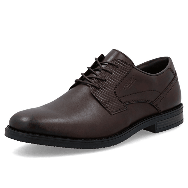 Mens Rieker 13523 Dark Brown Smart Lace Up Shoes - Dark Brown