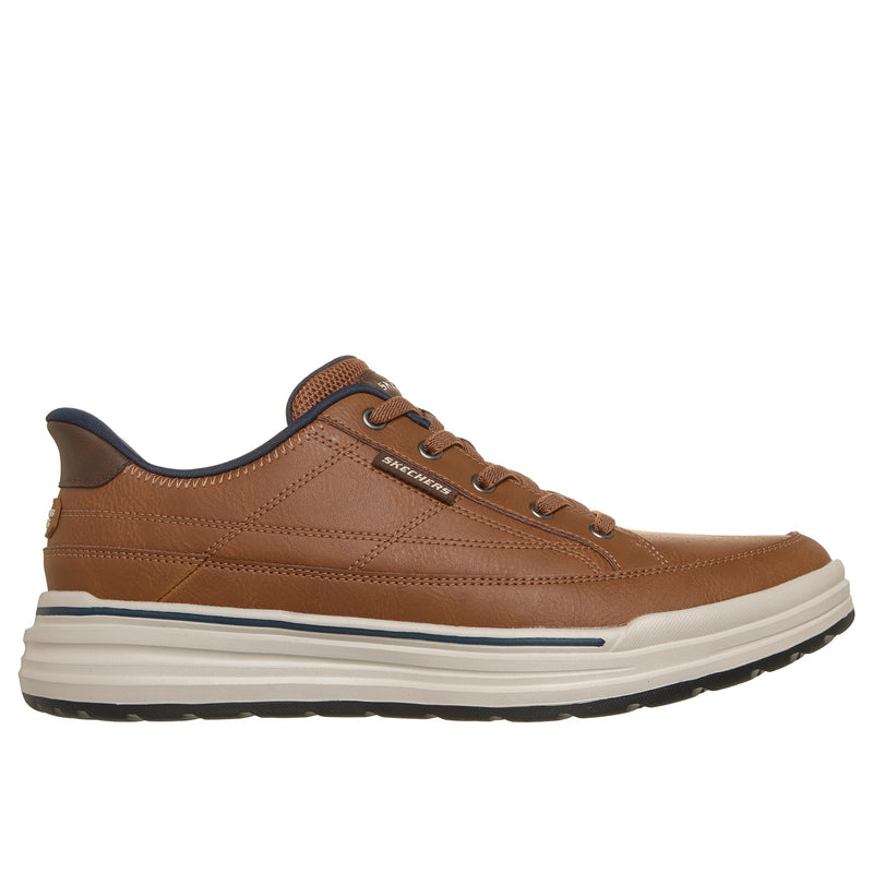Mens Skechers 211234 Casual Slip-In Sterling Shoe - Luggage