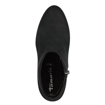 Womens Tamaris 25062 Black Ankle Boots - Black