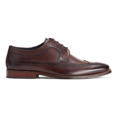 Mens Base London Havisham Washed Brown Brogues - Washed Brown