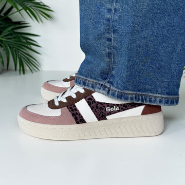 Womens Gola Grandslam Safari Quadrant Off White Trainers - Off White