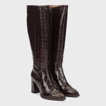 Womens Wonders 6305 Long Boots - Brown