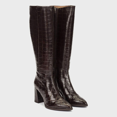 Womens Wonders 6305 Long Boots - Brown