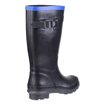 Kids Cotswold Fairweather Black Waterproof Wellingtons - Black