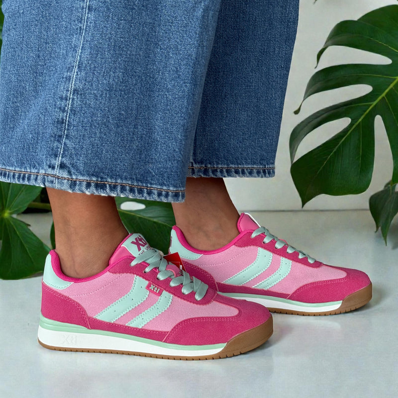 Womens Xti 145019 Multicolour Trainers - Fuchsia