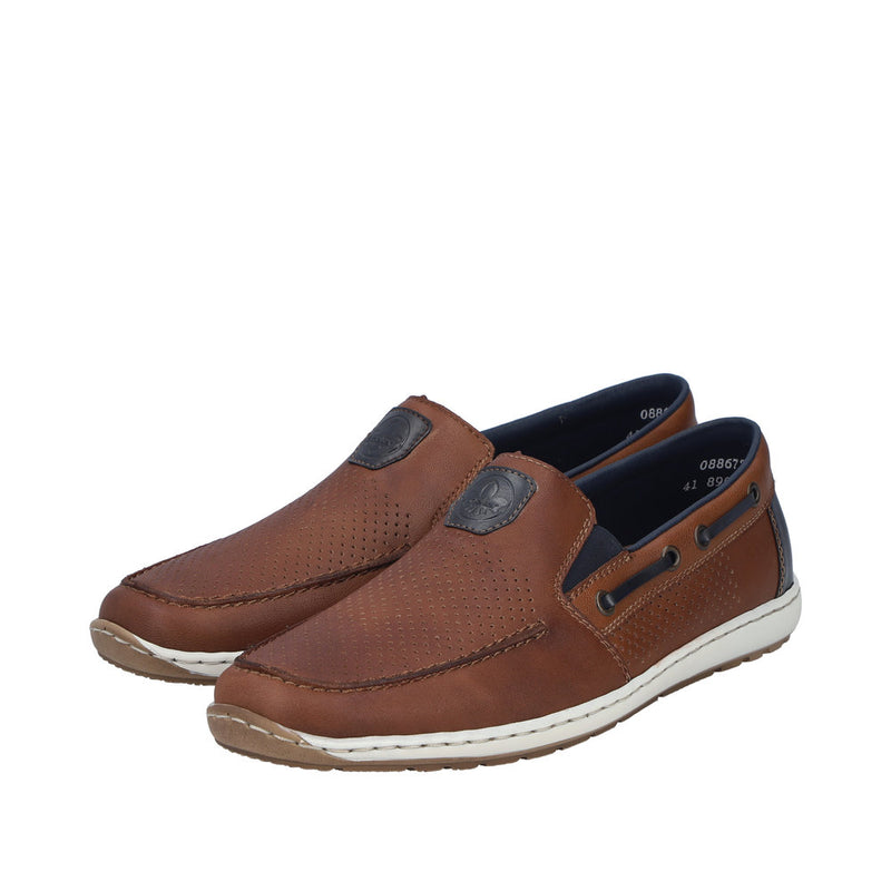 Mens Rieker 08867 Brown Flats - Brown
