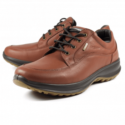 Mens Grisport Livingston Tan Leather Comfort Laced Shoe - Tan