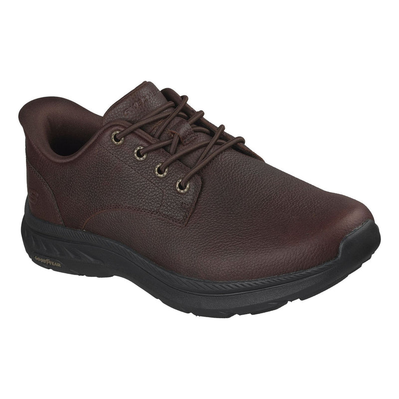Mens Skechers Pollard - Colt Slip-Ins Casual Shoes - Red Brown