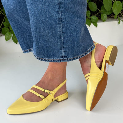 Womens Marco Tozzi 29409 Limoncello Sling Pumps - Limoncello