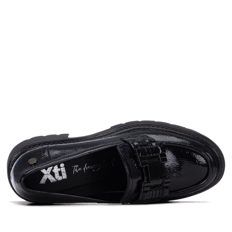 Womens Xti 146229 Loafers - Black