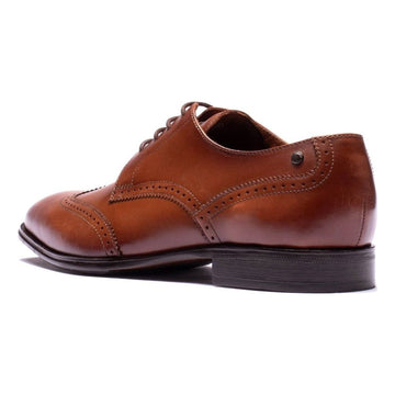 Mens Base London Sloane Waxy Brogues - Tan
