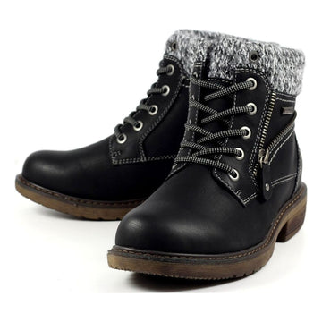 Womens Lunar Benson III Black Waterproof Ankle Boots - Black