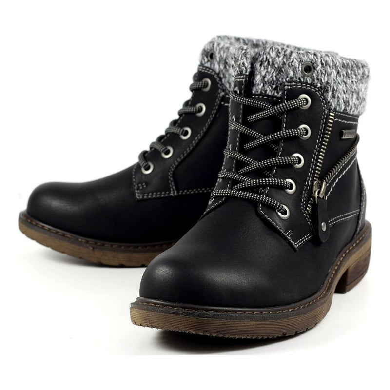 Womens Lunar Benson III Black Waterproof Ankle Boots - Black