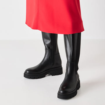 Womens Tamaris 25608 Long Boots - Black