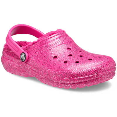 Kids Crocs Classic Lined Clog - Fuchsia Fun