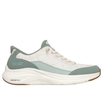Womens Skechers 150404 Slip-In Contour Foam Trainer - Sage