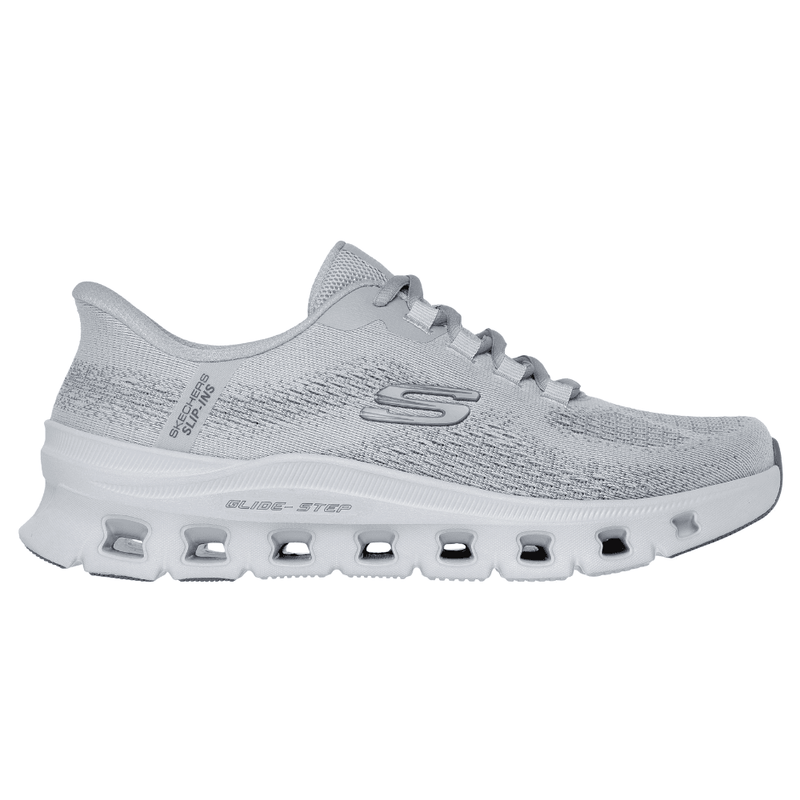 Mens Skechers Slip Ins Glide Step Pro Trainers - Grey