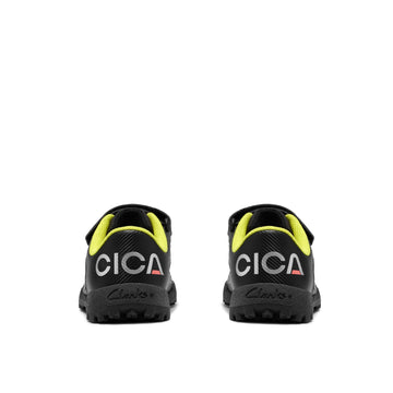Boys Clarks CICA Goal Kid Football Shoes - Black