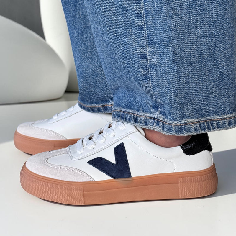 Womens Drilleys Signature Ninety Trainers - Blue Flurry