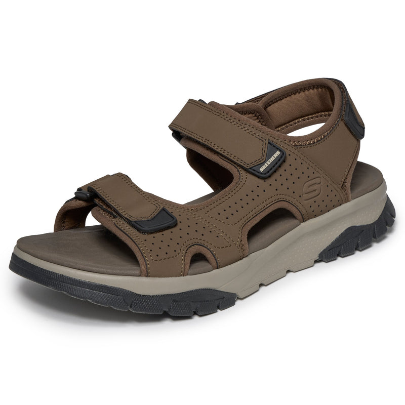 Mens Skechers 205724 Soft Velcro Wagner Sandal - Brown