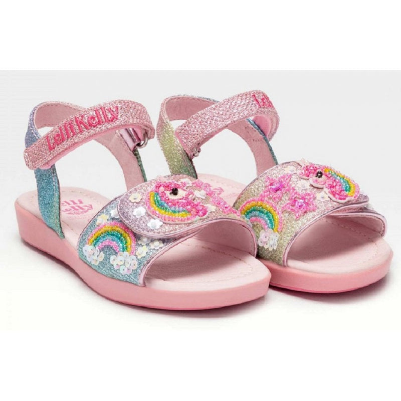 Lelli Kelly Girls Unicorn Velcro Sandals - Pink