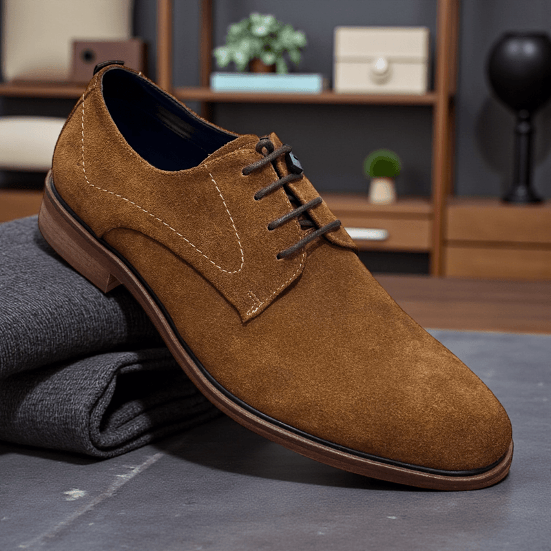 Mens Escape Noble Years Dressy Lace Up Shoes - Brandy