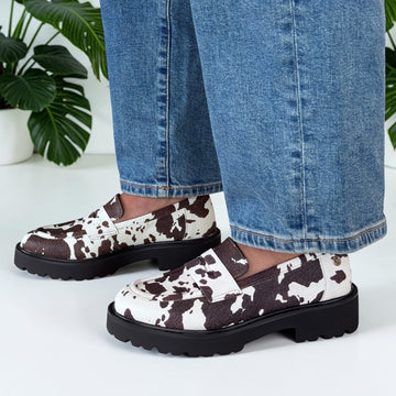 Womens Xti 146255 Cow Loafers - Cow