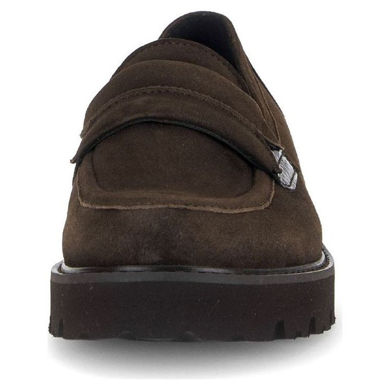 Womens Gabor 4013 Loafers - Dark Brown