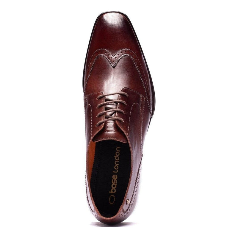 Mens Base London Sloane Waxy Brogues - Brown