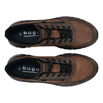 Mens Bugatti AOS06 Cognac Trainers - Cognac