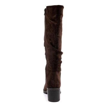 Womens Lunar Kristen Scrunch Long Boots - Brown