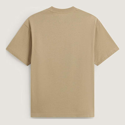 Mens Vans Left Chest II Logo Loose Short Sleeve T-Shirt - Camel