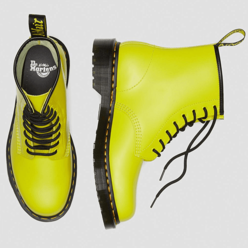 Womens Dr Martens 1460 Tumbled Boots - Yellow