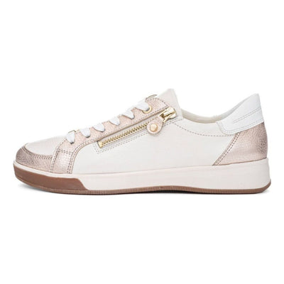 Womens Ara 12-34432 Sand Cream Gum Sole Trainers - Sand Cream